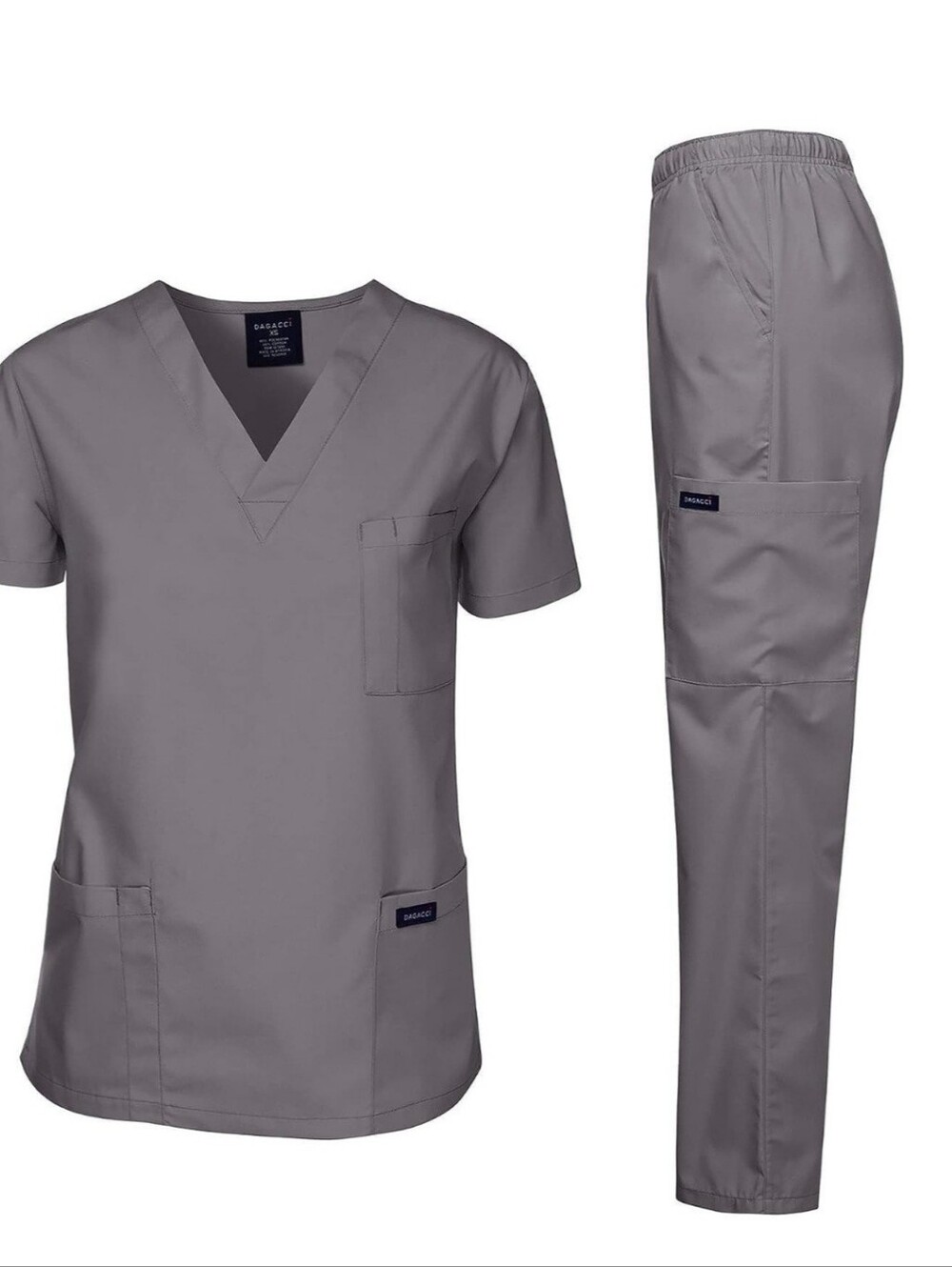 Dagacci Medical Scrub Set Gray Size Large New with Tags